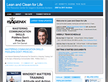 Tablet Screenshot of leanandcleanforlife.com